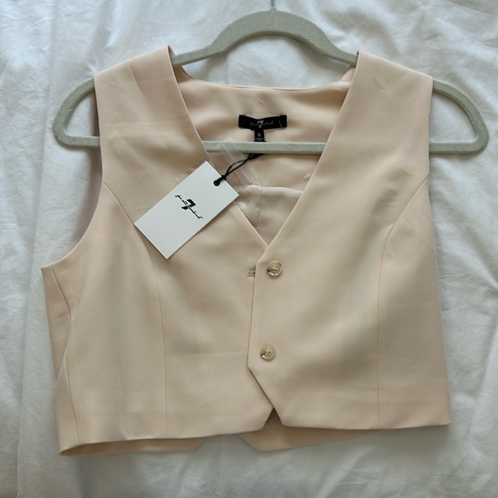 7 For All Man Kind Cream Vest